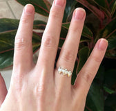 Sacred Hearts of the Holy Family Ring in Sterling Silver