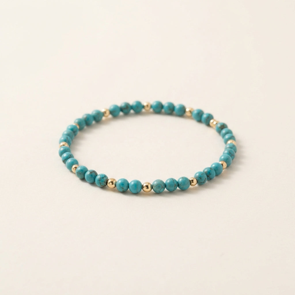 Bo Turquoise Beaded Bracelet