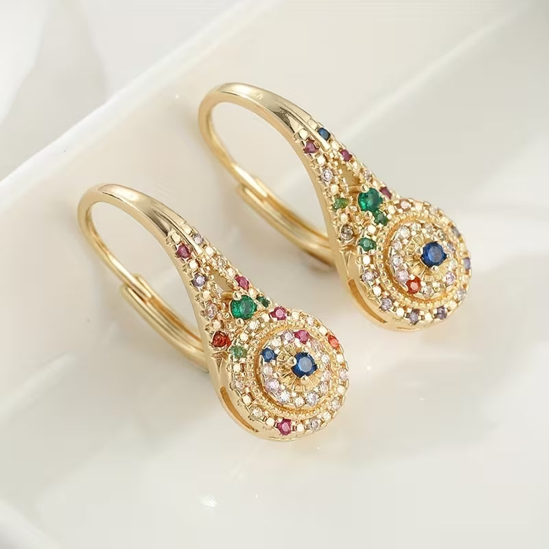 Multicolored Sparkle Elegance Earrings