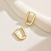 Elegant Geometric Hoop Earrings