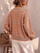 Mabel | Striped Knit Cardigan