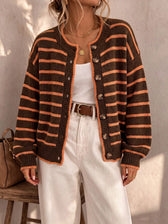 Mabel | Striped Knit Cardigan
