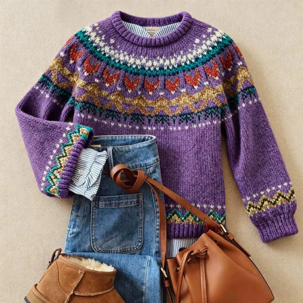 Solva™ | Classic Vintage Knit Sweater