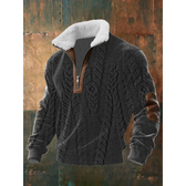 HIGH-COLLARED POLAR FLEECE SHIRT