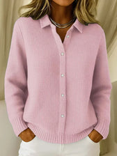 Katrina | Structured Knit Button Cardigan