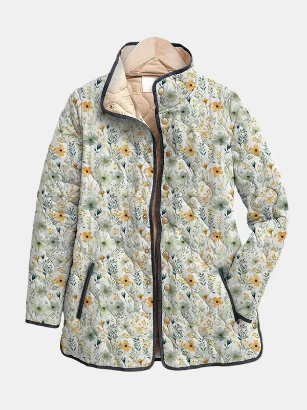 Nola | Beautiful, floral printed padded jacket