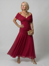 Calen | Off-Shoulder Midi Dress