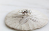 Sacred Hearts of the Holy Family Ring in Sterling Silver