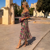 Mikaela | Maxi Dress with Off-the-Shoulder Design