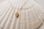 Tiny Sacred Heart Necklace
