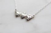 Sacred Hearts of the Holy Family Necklace in Sterling Silver