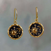 Boho Earrings Sun and Moon