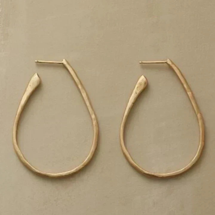 Chic Vintage Gold Hoops
