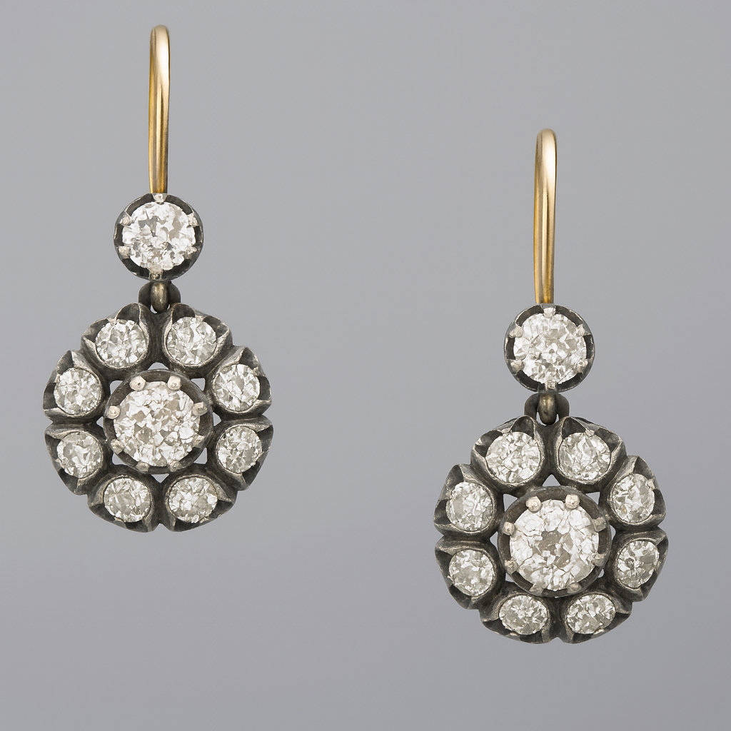 Vintage Earrings with Gemstones