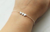 Sacred Hearts of the Holy Family Bracelet in Sterling Silver