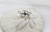 Sacred Hearts of the Holy Family Ring in Sterling Silver