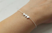 Sacred Hearts of the Holy Family Bracelet in Sterling Silver