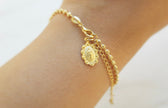 Our Lady of Guadalupe Scalloped Bracelet