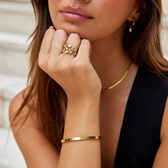 Gold Leaf Motif Ring