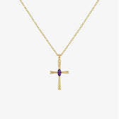 Birthstone Faith Necklace