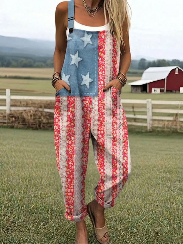 Martha | Star Stripe Jumpsuit