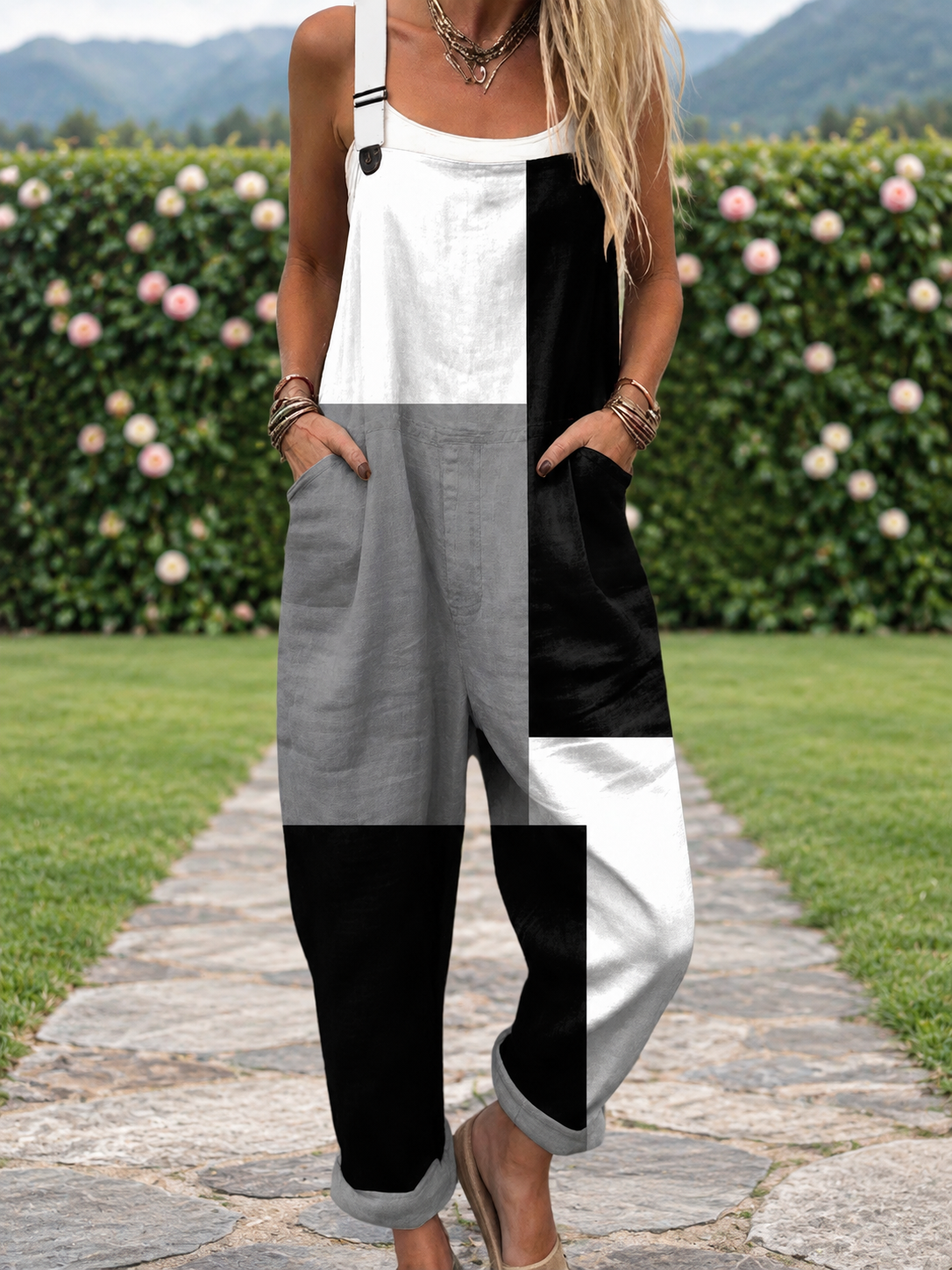 Filippa | Jumpsuit with Color Blocks