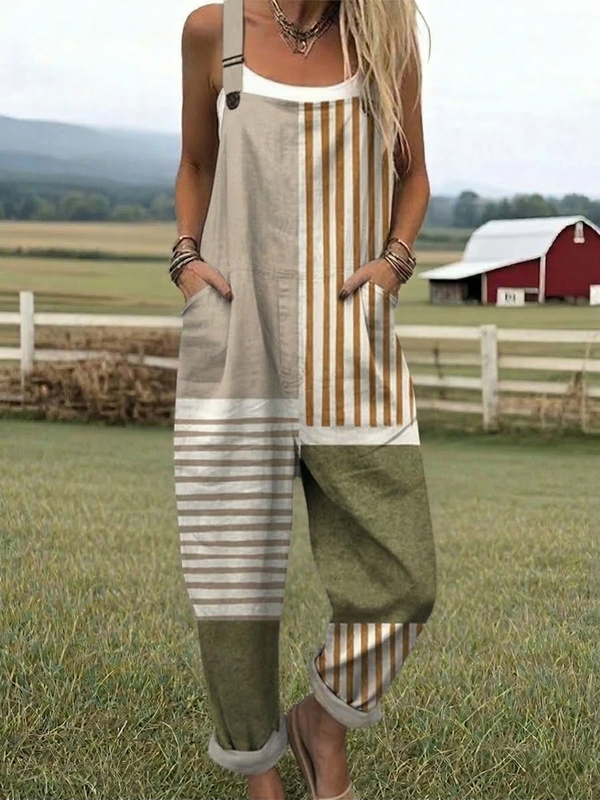 Frederikke | Striped Casual Jumpsuit