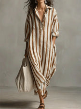 Amaris | Linen Long Sleeve Dress