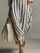 Amaris | Linen Long Sleeve Dress