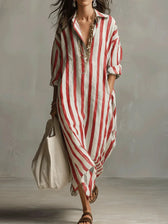 Amaris | Linen Long Sleeve Dress