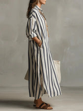 Amaris | Linen Long Sleeve Dress