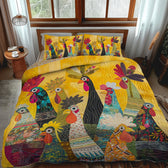 Roosters at Sunrise | 3-Piece Bedspread Set