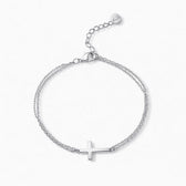 Slat Cross Bracelet