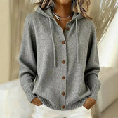 Goldie™ Hooded Button Cardigan