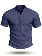 Anders | Short-Sleeved Shirt with Stand Collar