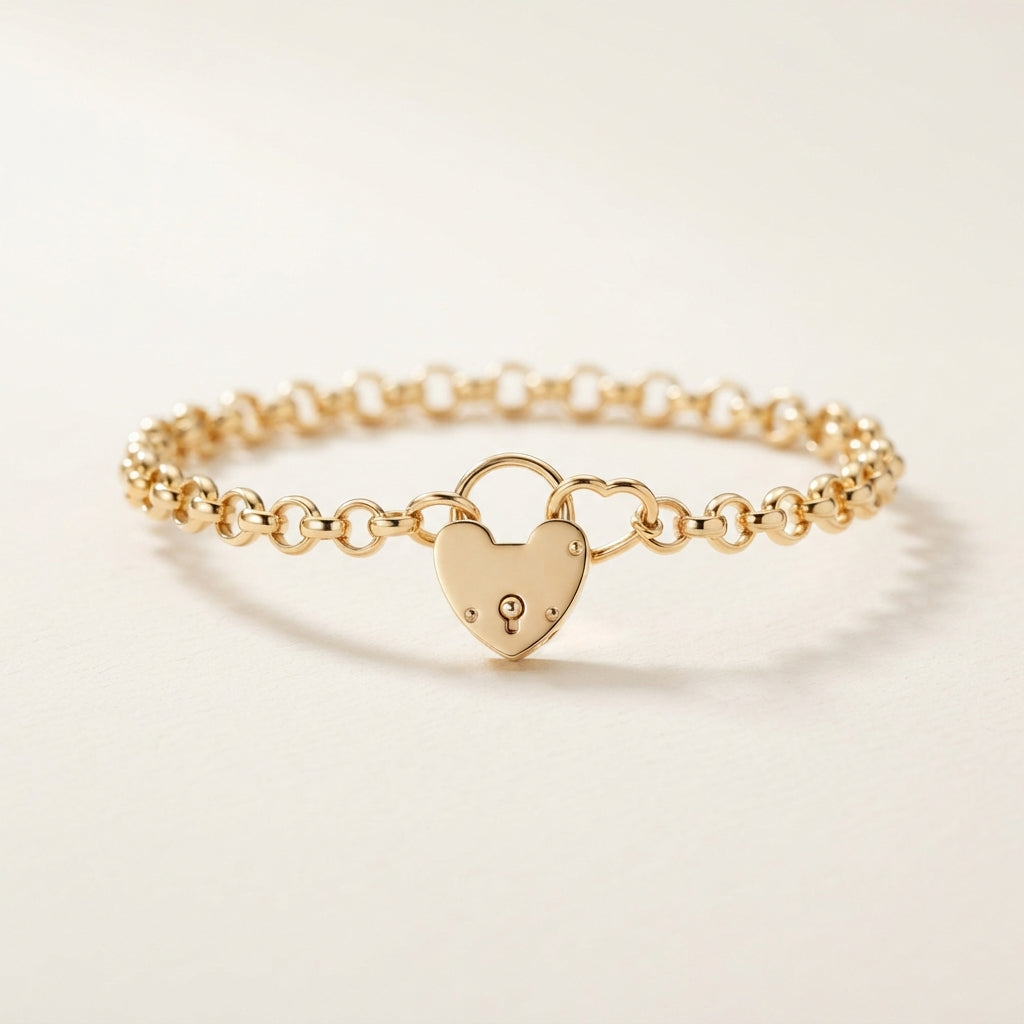 Fen Heart Lock Bracelet