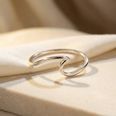 Silver Minimalist Open Ring