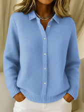 Katrina | Structured Knit Button Cardigan