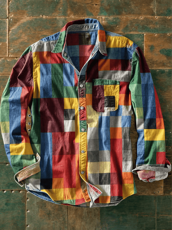 Zavian - Artistic Patchwork Shirt