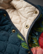 Amaya | Vintage Floral Pattern Padded Jacket