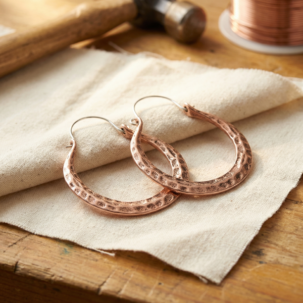 Radiant Copper Ember Earrings