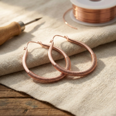 Creek Copper Dangle Earrings