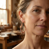 Creek Copper Dangle Earrings