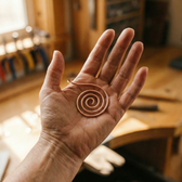 Handcrafted Copper Spiral Flow