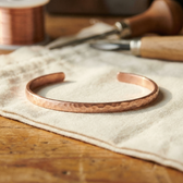Sand-Colored Copper Anklet