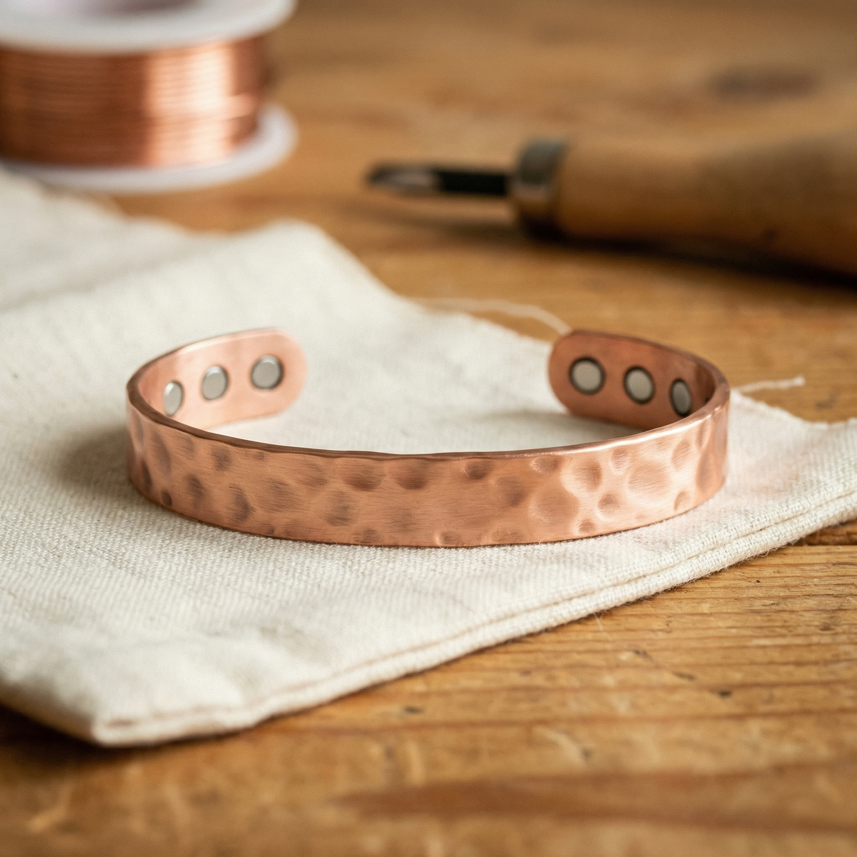 Copper Lodestone Bracelet