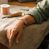 Ridge Copper Cuff Bracelet