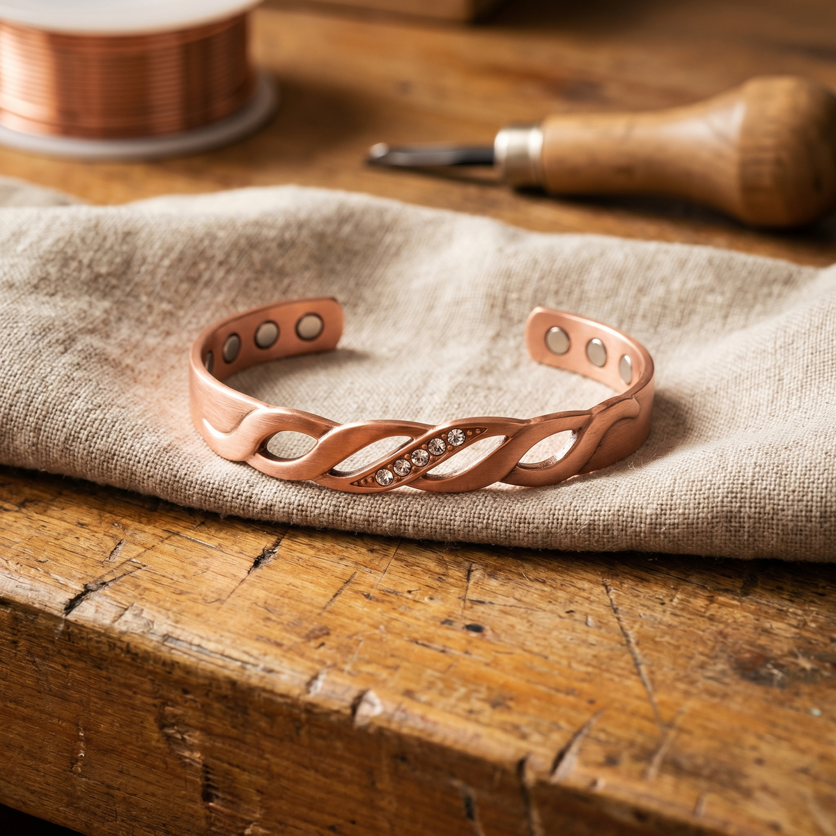 Copper Seam Bracelet