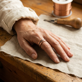 Copper Grid Ring