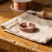 Copper Grid Ring